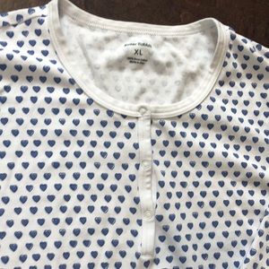 Roller Rabbit blue heart pajamas